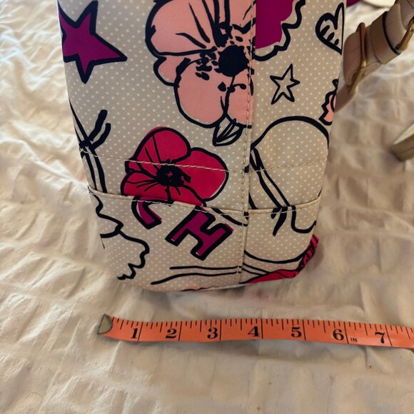 VINTAGE Authentic X-Large Coach Poppy Bandana Butterfly Grafitti Tote - Picture 3 of 11